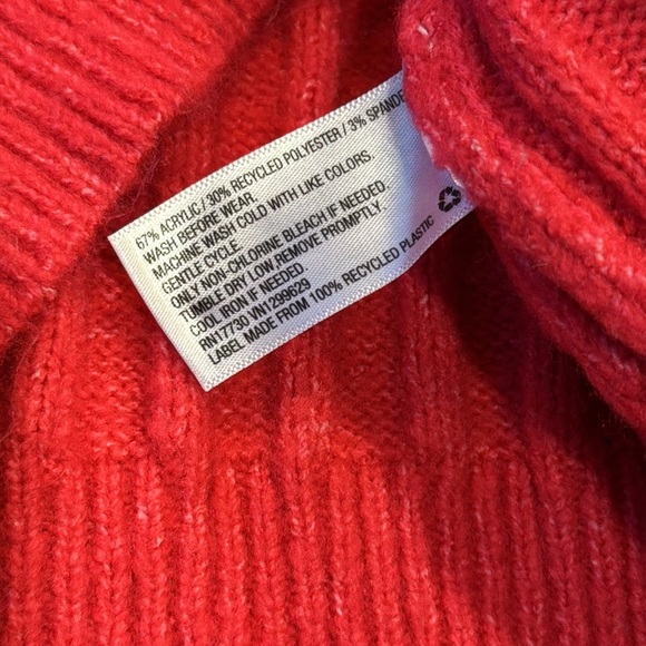Art Class | Hot Pink | Cable Knit | Turtleneck Sweater | Soft | size L (10/12) - Picture 3 of 4